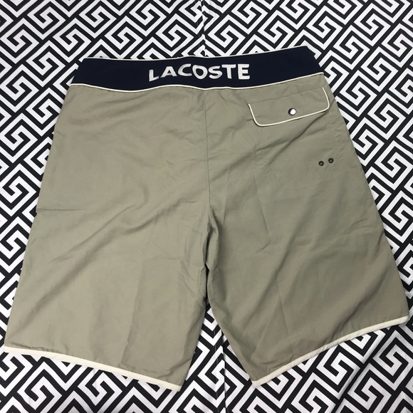 Lacoste Other - •Lacoste• swim trunks large logo spell out